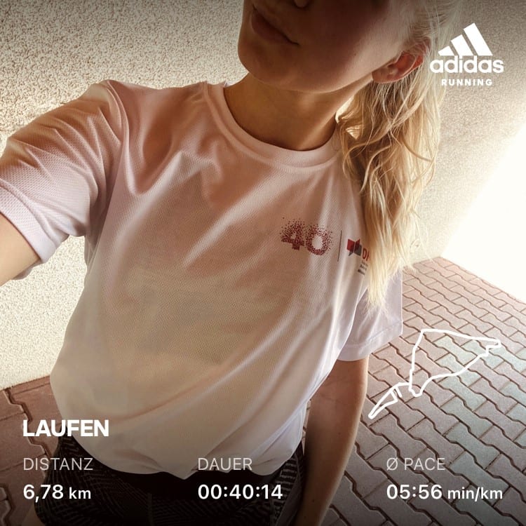 Das Bild zeigt eine Teilnehmerin des NCT-Laufs.