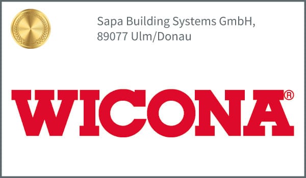 Logo des Goldpartners WICONA