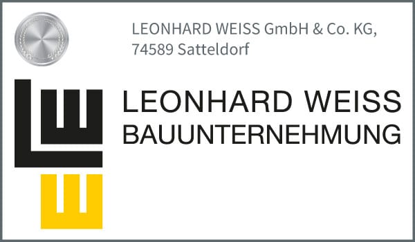 Logo des Silberpartners LEONHARD WEISS BAUUNTERNEHMUNG