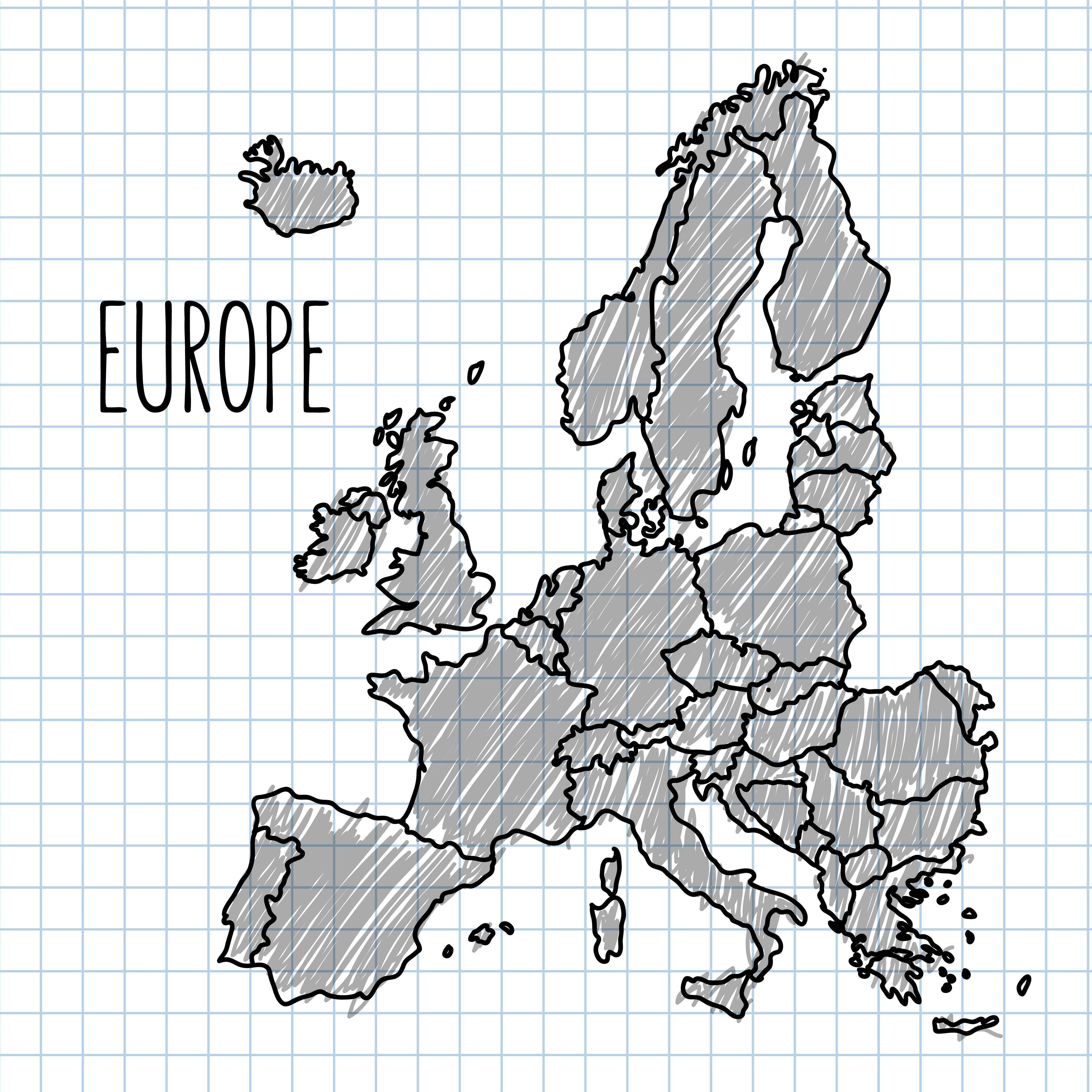 Europa gezeichnet
